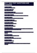 AFCT 2024 TEST QUESTIONS AND ANSWERS 