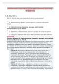 Fundamentals of Nursing NCLEX Practice Questions Quiz Set 2 -LATEST