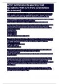 AFCT Arithmetic Reasoning Test Questions With Answers &lbrack;Distinction Guaranteed&rsqb;