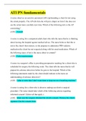 ATI PN fundamentals Exam &lpar; Latest 2022&colon;2023&rpar;Questions and Answers&sol; Graded A&plus; 