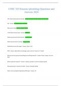 COSC 325 Houston &lpar;plumbing&rpar; Questions and  Answers 2024 