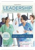 Test Bank Leadership and Nursing Care Management&comma; 6th Edition by Diane Huber&comma; M&period; Lindell Joseph - All Chapters&lpar;1- 27&rpar;&vert;A&plus; ULTIMATE GUIDE 2024