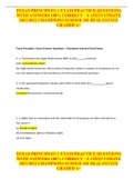 TEXAS PRINCIPLES 1 EXAM PRACTICE QUESTIONS WITH ANSWERS 100&percnt; CORRECT &ndash; LATEST UPDATE 2021&sol;2022 CHAMPIONS SCHOOL OF REAL ESTATE GRADED A&plus; 