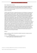 Exam &lpar;elaborations&rpar; NR 439 Week 7 Applying Evidence to Practice NR 439 Week 7 Applying Evidence to Practice