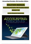 Solution Manual for Accounting Principles Volume 1 & Volume 2&comma; 9th Canadian Edition Jerry J&period; Weygandt&comma; Verified Chapters 1 - 20&comma; Complete Newest Version