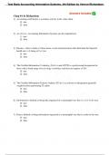 Test Bank for Accounting Information Systems&comma; 4th Edition by Vernon Richardson&comma; All Chapters 1-17 &vert; Complete Guide A&plus;