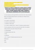 PEDS ATI PROCTORED&sol;ATI PEDS PROCTORED 2024-2025 EXAM TEST BANK COMPLETE 100 REAL EXAM QUESTIONS AND CORRECT DETAILED ANSWERS WITH RATIONALES