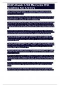BSEP ASVAB&sol; AFCT Mechanics With Questions And Answers 