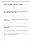 SPMT 304 Key Concepts Exam 3 questions and answers certified 2024