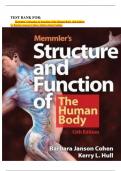 TEST BANK FOR&colon; Memmler's Structure & Function of the Human Body 12th Edition by Barbara Janson Cohen &lpar;Author&rpar; latest Update&period;