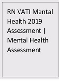RN VATI Mental Health 2019 Assessment Mental Health Assessment