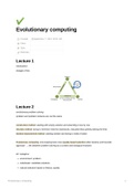 College aantekeningen Evolutionary Computing (X_400111) 