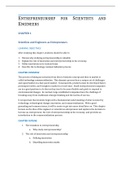 Entrepreneurship for Scientists and Engineers, Allen - Solutions, summaries, and outlines.  2022 updated