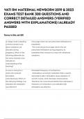 VATI RN MATERNAL NEWBORN 2019 & 2023 EXAMS TEST BANK 300 QUESTIONS AND CORRECT DETAILED ANSWERS &lpar;VERIFIED ANSWERS WITH EXPLANATIONS&rpar; &vert;ALREADY PASSED