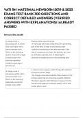 VATI RN MATERNAL NEWBORN 2019 & 2023 EXAMS TEST BANK 300 QUESTIONS AND CORRECT DETAILED ANSWERS &lpar;VERIFIED ANSWERS WITH EXPLANATIONS&rpar; &vert;ALREADY PASSED
