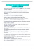 Nle Exam Complete Questions And Answers &vert; Verified