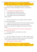 NURSING 3165Predictor Version 1 Complete QUESTIONS & ANSWERS 100&percnt; CORRECT LATEST UPDATE 2022&sol;2023 BEST EXAM SOLUTION GRADED&sol; CORRECTLY VERIFIED  ANSWERS RATED A&plus;