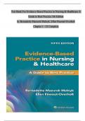 TEST BANK For Evidence-Based Practice in Nursing & Healthcare A Guide to Best Practice 5th Edition by Bernadette Mazurek Melnyk&comma; Ellen Fineout-Overholt&comma; Chapters 1 - 23 Complete