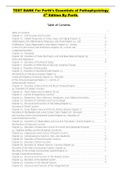 Porth's Essentials of Pathophysiology 4th Edition TEST BANK By Porth