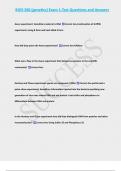 BIOS 260 &lpar;genetics&rpar; Exam 1-Test Questions and Answers
