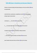 BIOS 280 Exam 2&semi; Questions and Answers Rated A&plus;