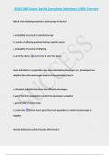 BIOS 280 Exam 1with Complete Solutions 100&percnt; Correct