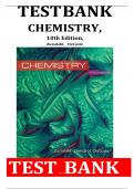 TEST BANK For Zumdahl&comma; Chemistry 10th Edition&comma; Verified Chapters 1 - 22&comma; Complete Newest Version