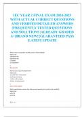 IEC YEAR 2 FINAL EXAM 2024-2025  WITH ACTUAL CORRECT QUESTIONS  AND VERIFIED DETAILED ANSWERS  &vert;FREQUENTLY TESTED QUESTIONS  AND SOLUTIONS &vert;ALREADY GRADED  A&plus;&vert;BRAND NEW&excl;&excl;&vert;GUARANTEED PASS  &vert;LATEST UPDATE