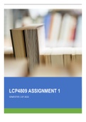 LCP4809 Assignment 1 Semester 1 2022