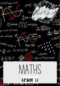 Grade 12 Mathematics (core) Notebook Summary