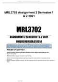 MRL3702 Assignment 2 Semester 1 & 2 2021