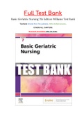 Basic Geriatric Nursing 7th Edition Williams Test Bank