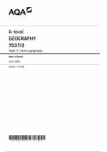 AQA A-level GEOGRAPHY 7037&sol;2 Paper 2 Human geography Mark scheme June 2024 Version&colon; 1&period;0 Final