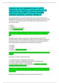 PEARSON VUE LIFE INSURANCE EXAM 2