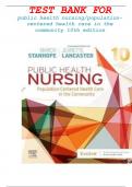 TEST BANK FOR public health nursing&sol;population- centered health care in the community 10th edition latest update&period;