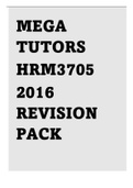 HRM3705 2016 REVISION PACK