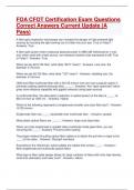 FOA CFOT Certification Exam Questions Correct Answers Current Update &lpar;A Pass&rpar;