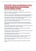FOA CFOT Terms and Definitions A thru Z Exam Questions Correct Answers Current Update &lpar;A Pass&rpar;