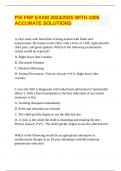 PSI FNP EXAM 2024&sol;2025 WITH 1005 ACCURATE SOLUTIONS