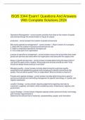   ISQS 3344 Exam1 Questions And Answers With Complete Solutions 2024