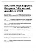 SOG 446 Peer Support Program fully solved &updated 2024