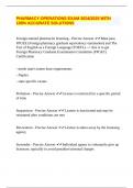 PHARMACY OPERATIONS EXAM 2024&sol;2025 WITH 100&percnt; ACCURATE SOLUTIONS
