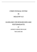 CYBER PHYSICAL SYSTEM  IN  INDUSTRY 4.0  GUIDELINES FOR RESEARCHERS AND POSTGRADUATES