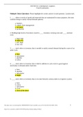 Excelsior College BUSINESS ASCM 632 Final Exam Questions and answers 2021/2022. 100% correct