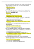 NURSING MISCModule 4 NCLEX Questions and answers