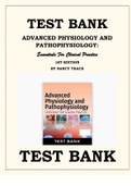 ADVANCED PHYSIOLOGY AND PATHOPHYSIOLOGY: ESSENTIALS FOR CLINICAL PRACTICE 1ST EDITION TEST BANK BY NANCY TKACS ISBN-978-0826177070  This is a Test Bank (STUDY QUESTIONS WITH ANSWER KEY) to help you study better for your Tests.