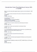 Colorado State Notary Exam Questions & Answers 2024  A&plus; RATED