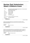 NURS -6521N Review Test Submission: Week 6 Midterm Exam