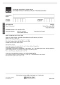 Cambridge IGCSE test &lpar;elaborations&rpar; math 