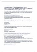 HESI LPN-ADN ENTRANCE HESI LPN-ADN  ENTRANCE EXAM &lpar;MOBILITY EXAMS&rpar; A&plus; GRADED  100&percnt; VERIFIED LATEST UPDATE 2024